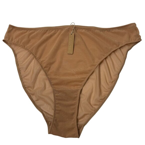 SKIMS Mesh High Cut Brief Lot of 2 Sienna  Jasper 4X - Picture 3 of 13